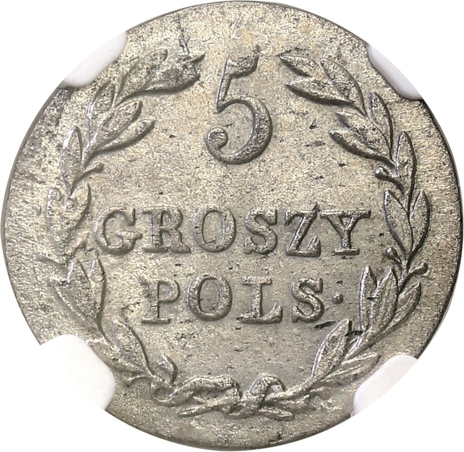 Polska XIX w./Rosja. 5 groszy 1828 FH, Warszawa NGC MS63 (MAX)